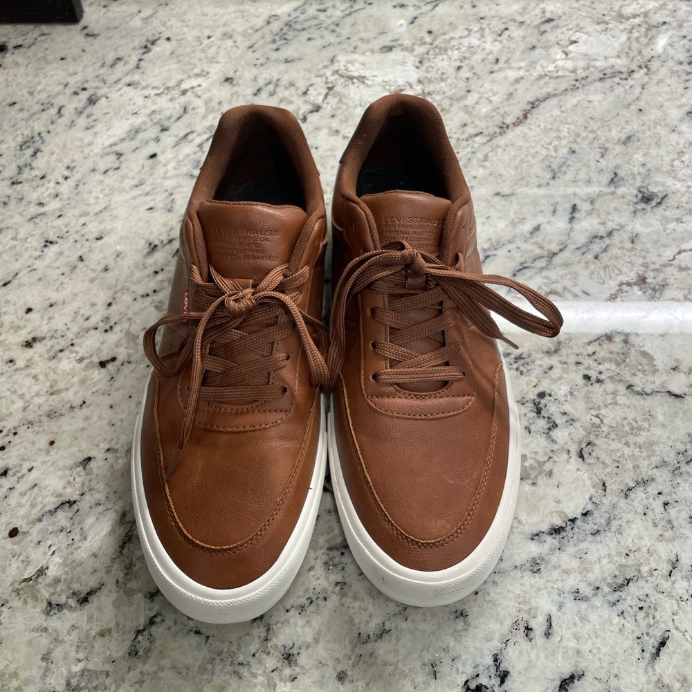 Levi’s Brown Leather Men's Sneakers - 10.5